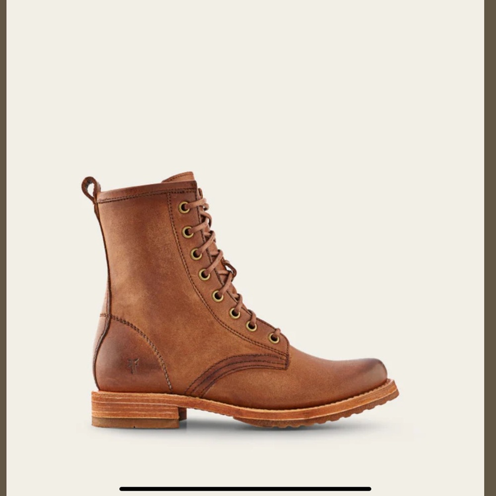 Frye Veronica Lace up Combat Boots